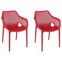 Red discount outdoor chairs